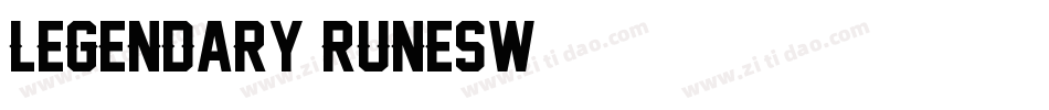 Legendary Runesw字体转换